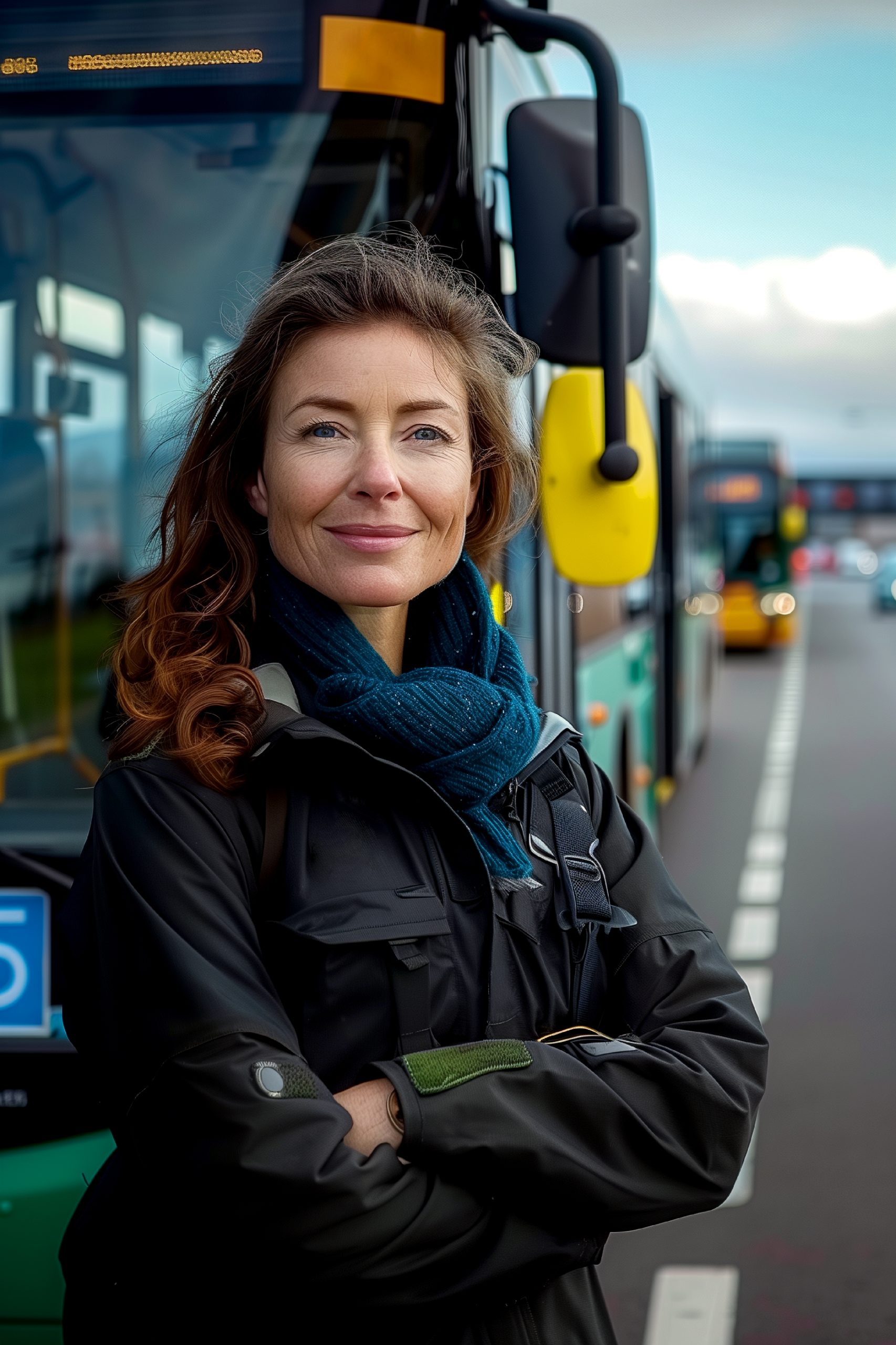 portrait female bus driver scaled
